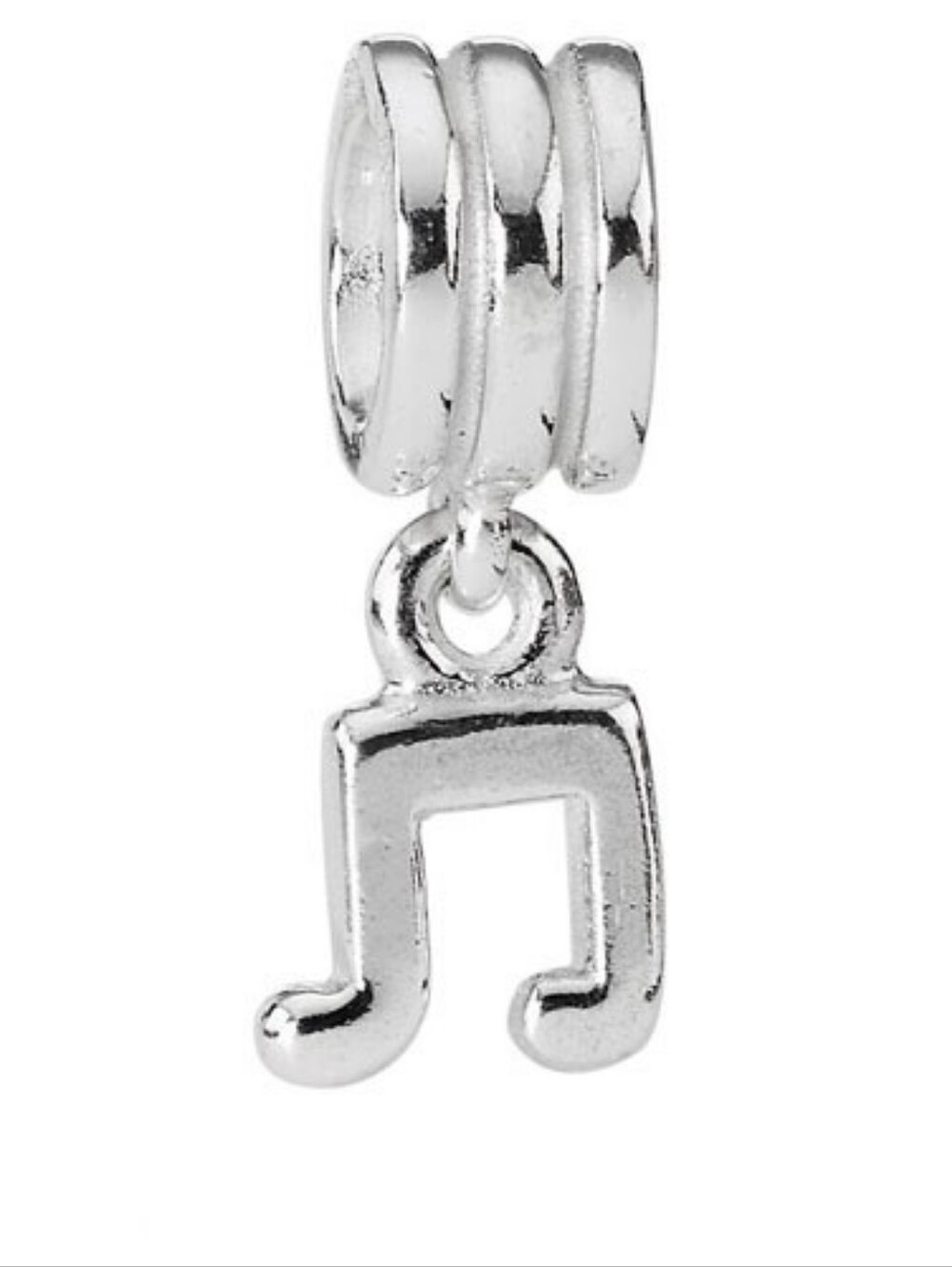 Pandora Retired Music Note Charm, Bead, for Bracelet, Necklace , Silver